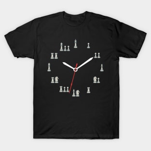 Vintage Chess Board Clock T-Shirt